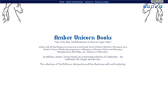 Desktop Screenshot of amberunicornbooks.com